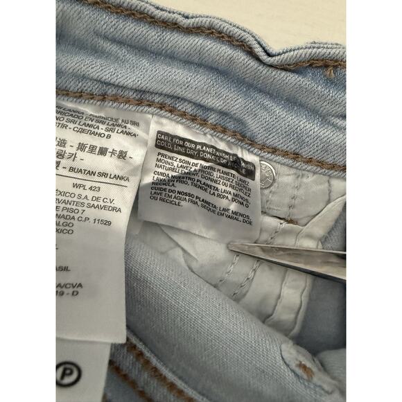 Vintage Levi’s Wicked Violence Light Blue Jeans With Handwritten Artwork Size 27 - Picture 6 of 11